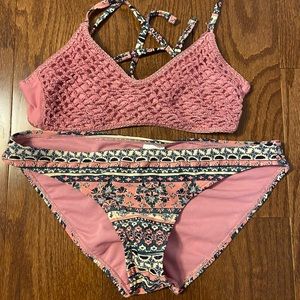 Pink Floral Bikini Set